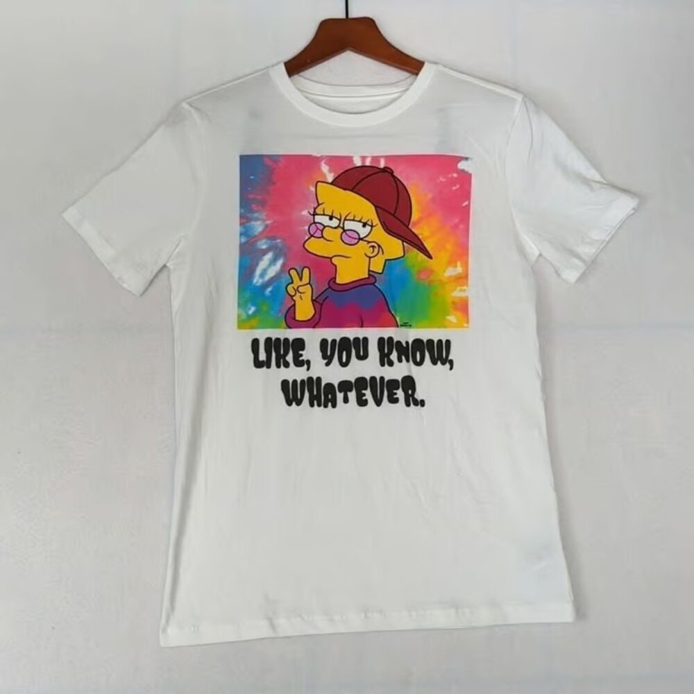 Old Navy Lisa Simpson Hippie Artist Girls Shirt XL